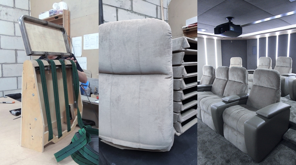 Моторизированные кресла и диваны-реклайнеры на заказ